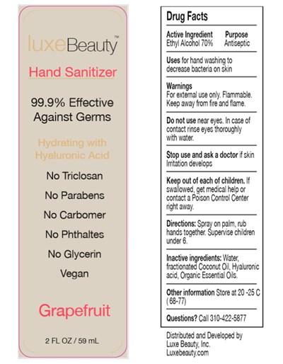 Luxe beauty hand sanitizer_Grapefruit.jpg Luxe beauty hand sanitizer grapefruit - Luxe beauty hand sanitizer Grapefruit